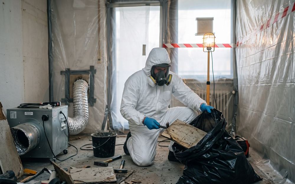 Schadstoffsanierung im abgeschotteten Bereich mit Unterdruckhaltung